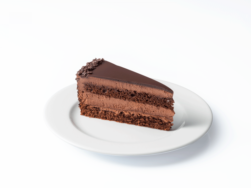 Čokoládový dort klínek