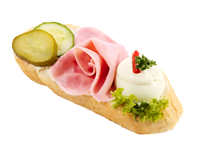 Chlebíček šunka/vejce